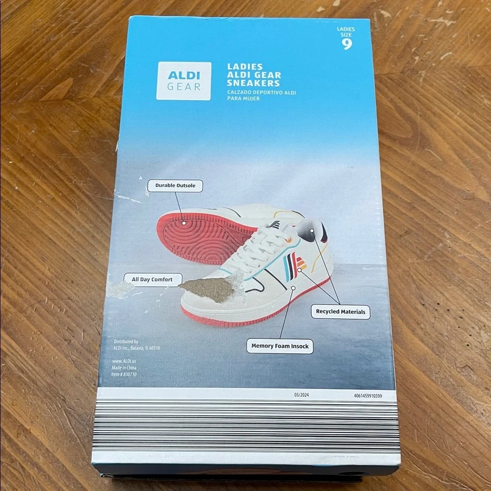 Aldi Gear Ladies White Sneakers 9 NIB 2024 - Picture 9 of 10